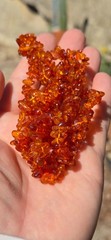 Natural Amber Beads Polished Nuggets Double Strand Necklace 23.3 Grams 36″ Long