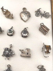 Vintage Sterling Silver MECHANICAL Charm England Choose