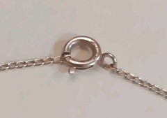 Vintage 14k Gold 15.5 Inch Necklace Amethyst Pendant Tested New Old Stock Tested