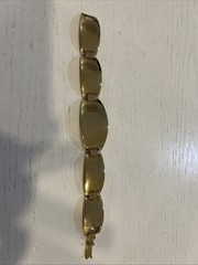 Vintage Lanvin Paris Gold Panel Bracelet