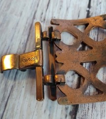 Vintage Copper Renoir Infinity Bracelet