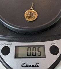 Antique Victorian Riker Bros Gold Filled Watch Fob Pendant Monogram LB JB c1880s