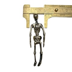 LUX Sterling Skeleton Pendant, Articulated, 17 grams, Solid Silver, Artisan