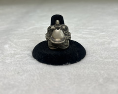 Vintage Nickel Silver Saddle Cowboy Ring Size 12 Benefits Charity Free Ship