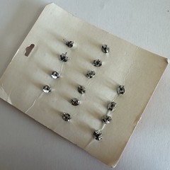 1980s Vintage Post Earring Set Enamel Colorful Shape Multivitamin Surgical Steel