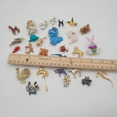 Animals Bears Horses Lapel Pin Brooch Mix Lot – Fashion Jewelry Some Vtg Lizards