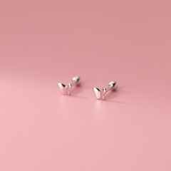 Screw back earrings Butterfly Studs Tragus/Cartilage/Helix Balls Silver Gold
