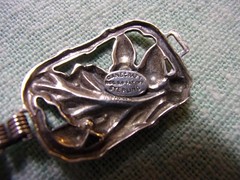 Vintage signed DANECRAFT Sterling Silver 5 Link Bracelet Open Oak Leaves & Acorn