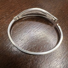 Vintage Alpaca Mexico Bangle Bracelet Multi Color Enamel Silver Tone 7.2 in
