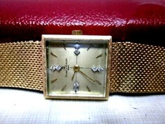 vintage BAUME MERCIER 14KT SOLID GOLD WATCH