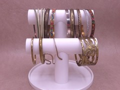 Vintage Metal Bangle Cuff Bracelet Lot Brass Copper Boho Mix F4