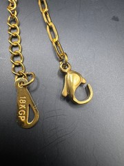 Vintage Gold Tone Butterfly Pendant Necklace Black White Rhinestone Statement