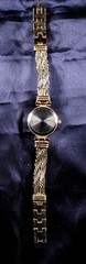 1940’s Winnie Japanese Movement Gold Rhine Stones Women Vintage Wrist Watch