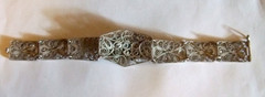Silver Filigree Bracelet Elegant Estate Jewelry Vintage Style Seven Inches