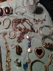Junk Drawer Lot Vintage Estate 3.9 Lbs All Wearable