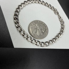 Vtg Sterling Silver 5.7mm Oval Twist Link Chain 7.25″ Bracelet Spring Ring 8.7g