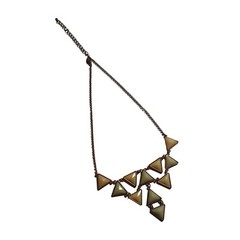 Waterfall Triangle Necklace Art Deco Vintage Jewelry 17 to 20 In Length Acrylic