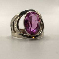Vintage Soviet Silver Ring Size 9 Women’s Jewelry