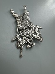 Vintage Hartmans Durango Cowboy 925 Sterling Silver Buffalo Bull Rider Brooch