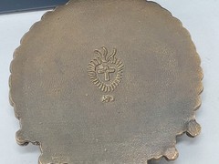 VSA Virgins Saints and Angels Pendant Gold Vintage Antique Even Sided Cross