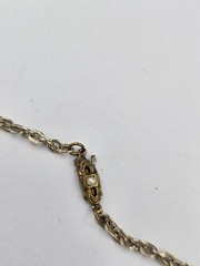 West Germany Rootbeer Cameo Set Filigree Faux Pearl Rhinestone Necklace