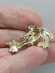 Vintage Rooster Chicken Brooch Pin Mid Century Set 2 Enamel Sparkly Cartoon Like