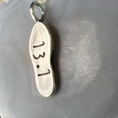 Vintage 925 Sterling Silver 13.1 Miles Half Marathon 1.1” Pendant 3.2g