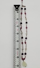 VTG 925 Pearl and Gemstone Jade Teardrop Necklace 18in Sterling Silver 12gtw