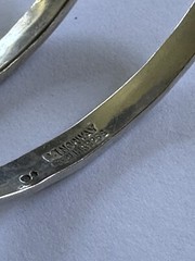 Anna Greta Eker Curves Sterling Silver bracelet Norway Norwegian vtg 1814