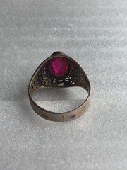 Tourmaline Rings silver 875 Russian Soviet Silver vintage USSR old
