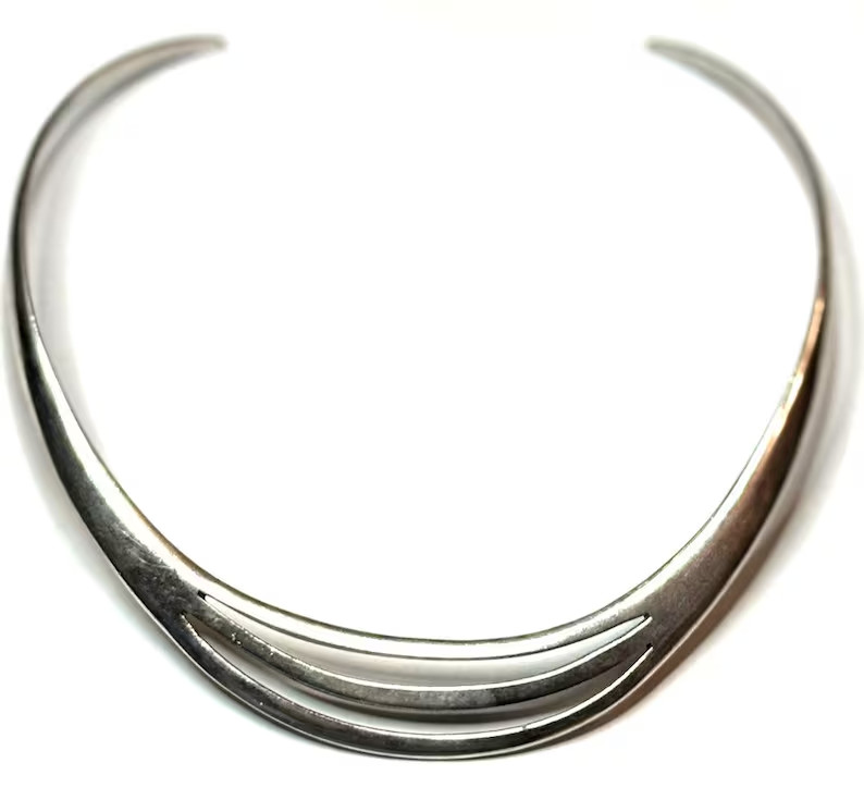 Vintage Choker Mexico Te-26 925 Silver