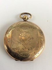 Antique Victorian Landscape Towne Scene PHOTO LOCKET – c.1860