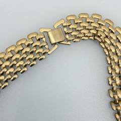 Vtg 1950s 50s EGYPTIAN Revival LUCITE & Metal Bib STATEMENT Necklace MASSIVE!