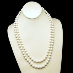 Vintage Jewelry Lot 6 Very Long Bead Necklaces Various Colors