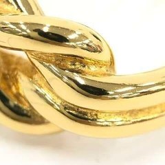 HERMES Atame Gold Scarf Ring Horse Tack Motif with Box