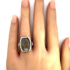 Collectible Vintage Art Deco BELAIS 18K White Gold Watch Ring Size 7