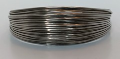 Vintage Silvertone Structured Wire Cuff Bracelet 6.75-7 in + some give