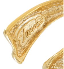Tona Abstract Spiral Ribbon Gold Tone Pin Brooch 3 7/8″