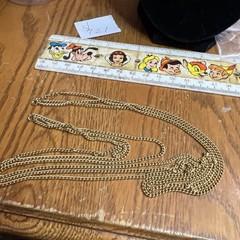 Vintage Necklace Chain Golden 32 In No Catch No Marks N721