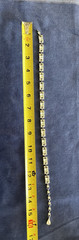 VTG 15.5″ Choker Collar Necklace Silver Tone Clear Rhinestone Chain Hook