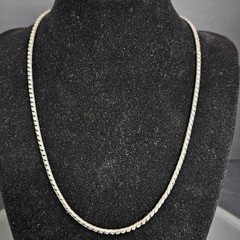 925 Silver Y2K ERA Snakechain Style Necklace 18 Inches, 18 Grams 925 Silver