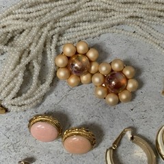 Vintage Jewelry Lot Pearl Bead Feminine Romantic Mixed Wearable Assortment