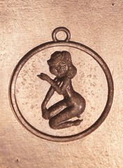 1965 PLAYBOY Female Silhouette Fob Charm STEEL STAMPING DIE RY278