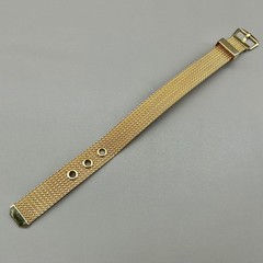 Avon Bracelet Women Gold Tone Vintage Mesh Buckle Belt Style Adjustable 8.5 Inch