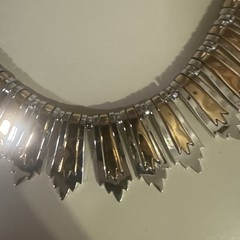 RARE 1976 MONET ‘COLLETA’ MIXED METAL EGYPTIAN COLLAR NECKLACE