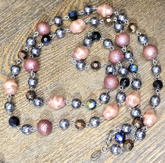 5pc Cookie Lee Jewelry Lot Necklace Bracelet Torsade Beaded Rhinestone Medallion