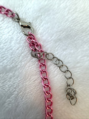 5 Necklaces LOT Girly long heart Y2K 1990s 2000s pink colorful jewelry costume