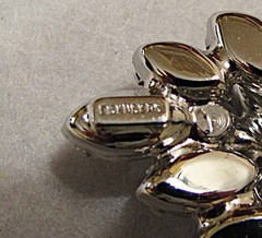 Eisenberg Rhinestone Brooch from Mid Century