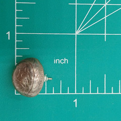 VTG 925 Dome Stud Earrings 0.5in Sterling Silver 3.85g Etched Swirl Estate READ