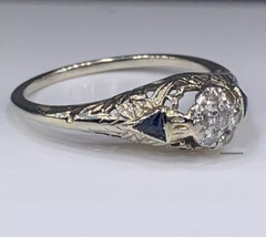 Victorian Vintage 3.00Ct Round Cut Diamond Wedding CZ Ring 14K White Gold Finish